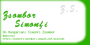 zsombor simonfi business card